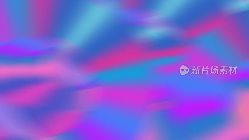Web 3d渲染，抽象多色光谱背景，明亮的橙蓝色霓虹灯射线和彩色饱满的发光波